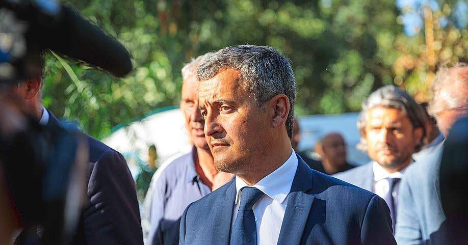 Gérald Darmanin en visite près de Lyon pour un hommage à un gendarme tué en service