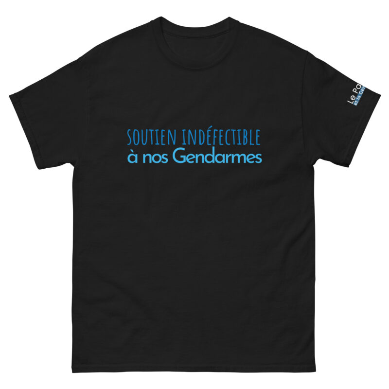 T-shirt classique homme soutien indéfectible à nos gendarmes