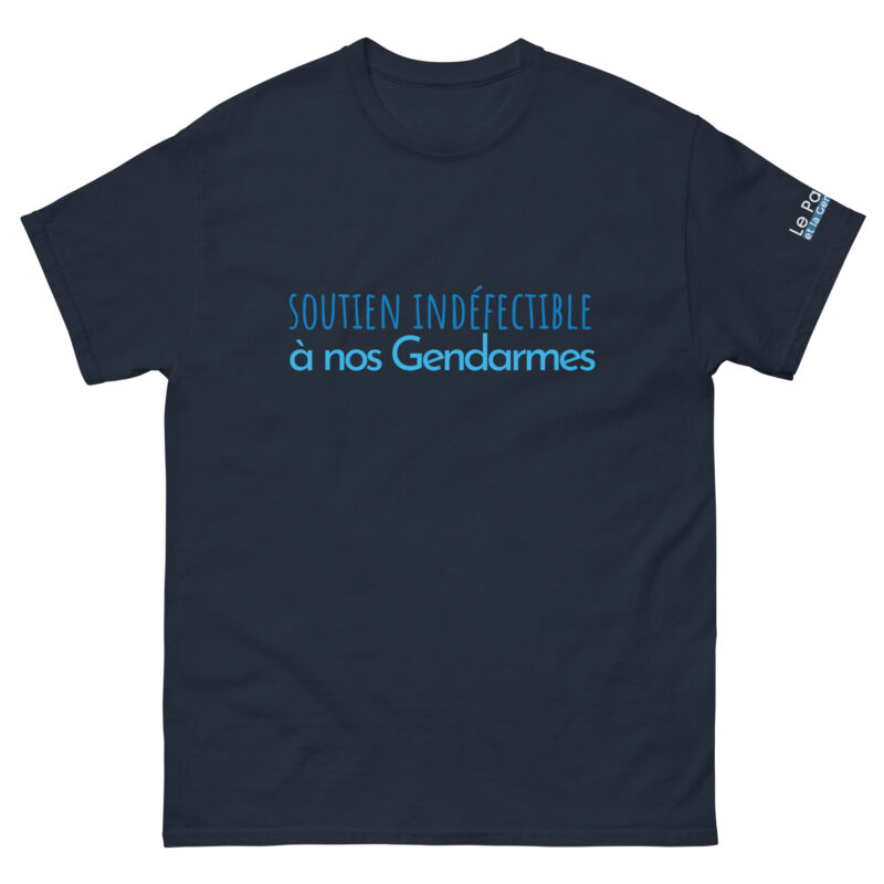 T-shirt classique homme soutien indéfectible à nos gendarmes – Image 3