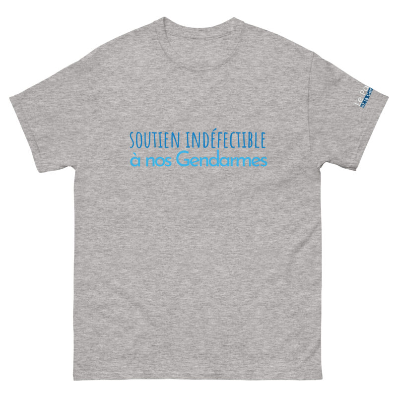 T-shirt classique homme soutien indéfectible à nos gendarmes – Image 5