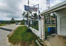 Façade de la brigade de gendarmerie de Maré (Îles Loyauté, Nouvelle-Calédonie)