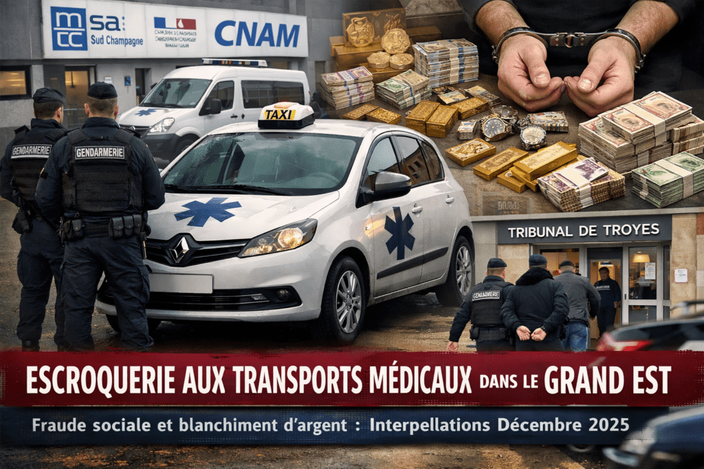 Grand Est : six personnes interpellées dans une vaste escroquerie aux transports médicaux