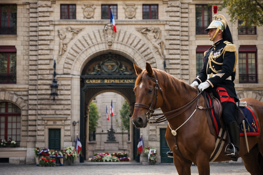 Hommage aux héros de la Gendarmerie nationale à la caserne des Célestins