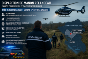 Gendarmerie recherches disparition Nantes enquête judiciaire