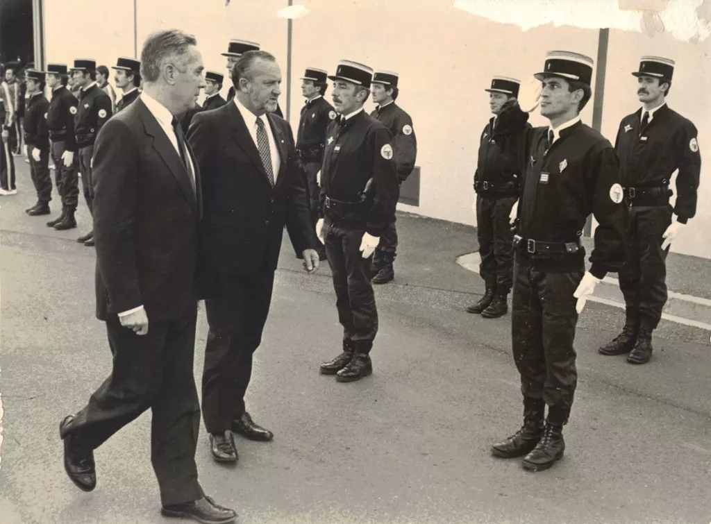 Photographie d’archives transmise par GIGN Historique pour l’hommage au chef d’escadron Claude Lepouzé