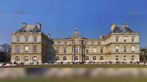 Façade du palais du Luxembourg à Paris, siège du Sénat.