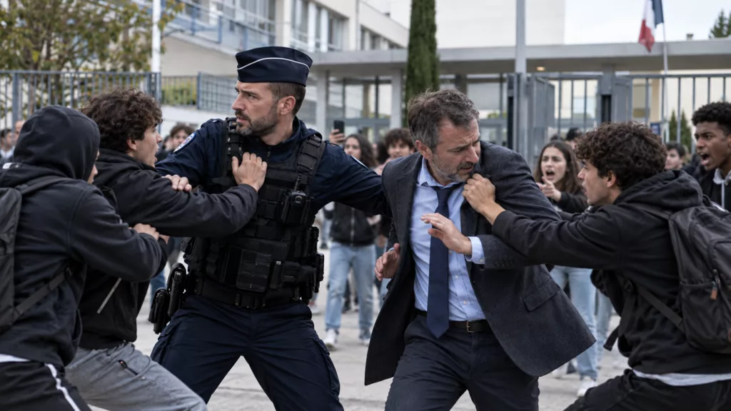 La Ciotat : un policier frappé lors des violences au lycée, trois mineurs devant la justice