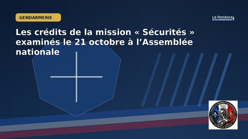 Illustration éditoriale originale du Pandore pour « Les crédits de la mission « Sécurités » examinés le 21 octobre à l’Assemblée nationale ». Scène symbolique non documentaire.