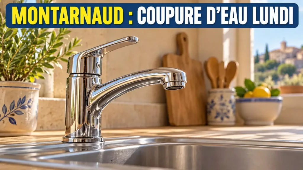 Montarnaud : l’eau sera coupée rue du Pioch lundi dès 9 h 30 Illustration IA : robinet fermé dans une cuisine imaginaire.